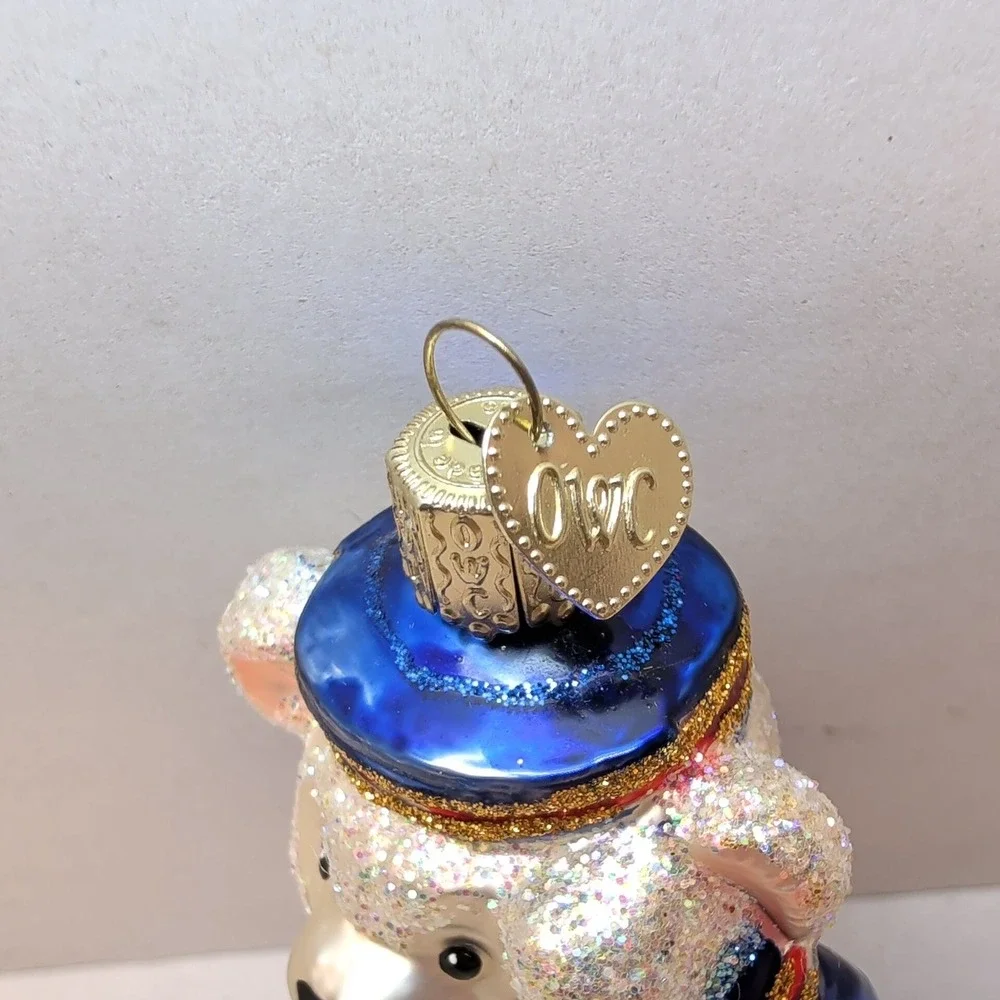 Old World Christmas Glass Ornaments Cigar Store Indian & Sailor Bear Lot of 2